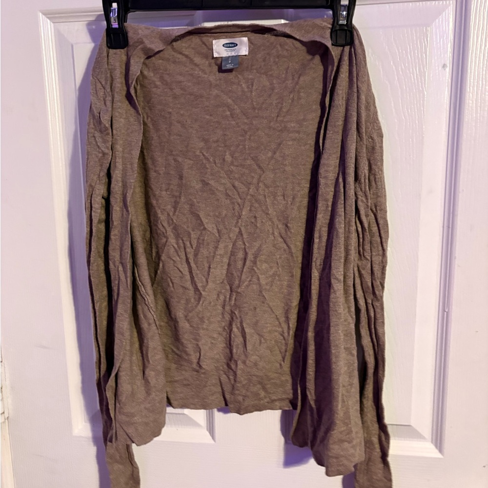Old Navy Women's Brown Open-Front Cardigan
